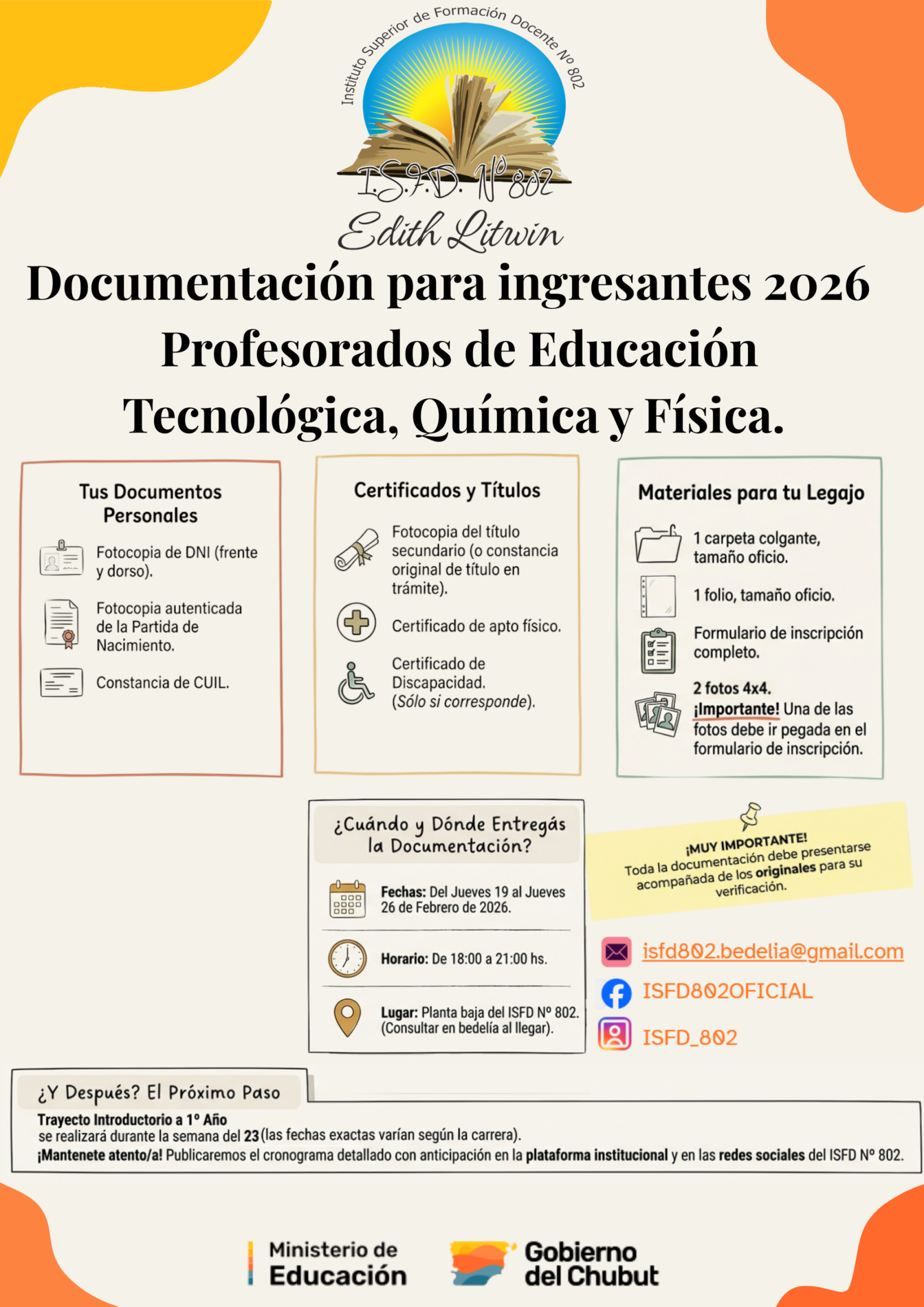 Ingresantes Tecno, Física y Química